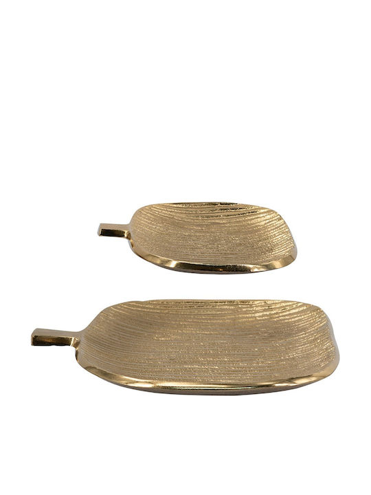 Artekko Noble Set Platouri Decorative Metalice Aurii 2 Bucăți Artekko Noble Set Platouri Decorative Metalice Aurii 2 Bucăți