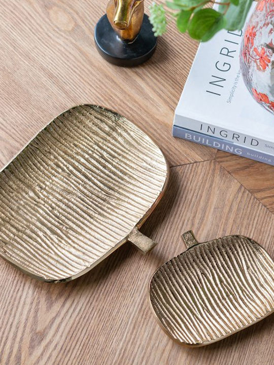 Artekko Noble Set Decorative Platters Metallic Gold 2 Pieces