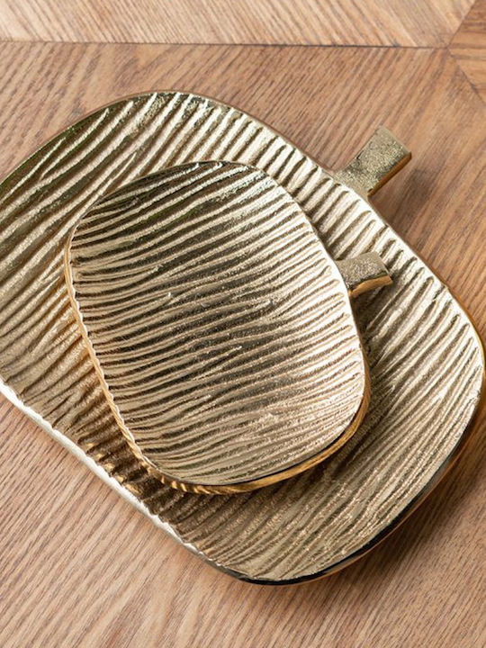 Artekko Noble Set Decorative Platters Metallic Gold 2 Pieces