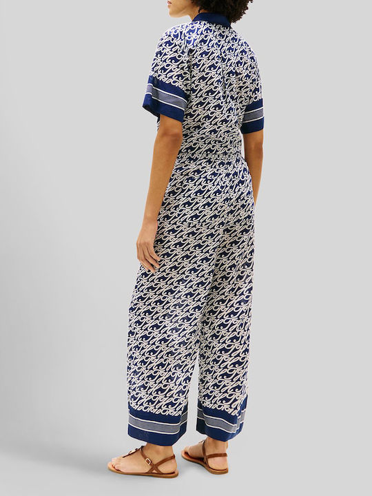 Tommy Hilfiger Women's Fabric Trousers with Rubber Band Navy