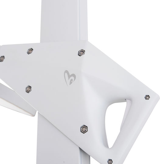 Umbrelă Profesională Suspendată Rotundă Din Aluminiu Cannopy Albă Φ2.665xÎ2.66m