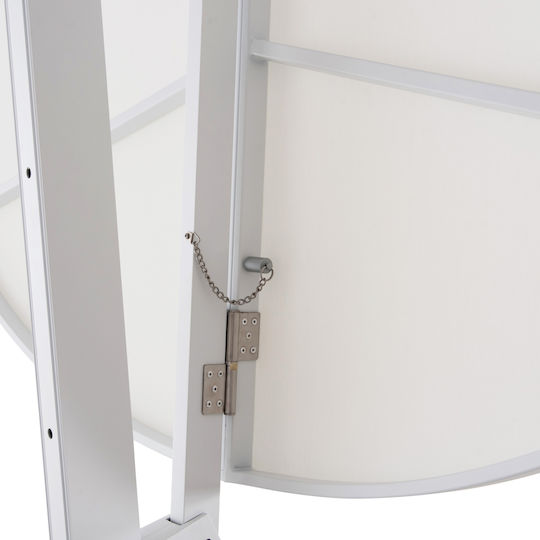 Umbrelă Profesională Suspendată Rotundă Din Aluminiu Cannopy Albă Φ2.665xÎ2.66m