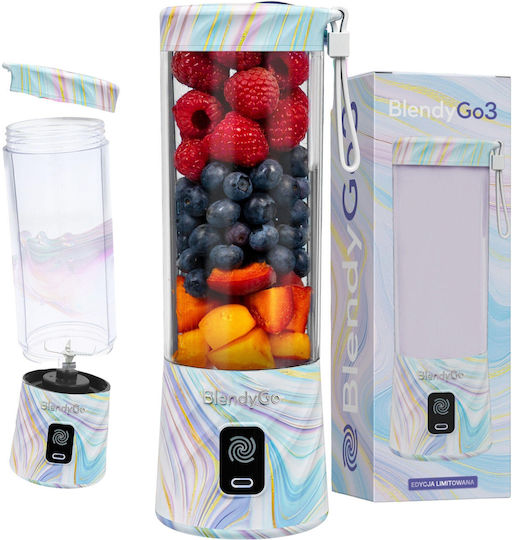 BlendyGo Blender cu Cană din Plastic 500 ml Gri