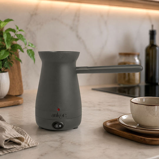 Ankor Ηλεκτρικό Μπρίκι 1000W με Χωρητικότητα 400ml Καφέ
