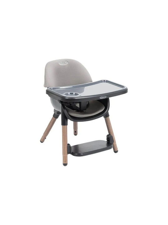 Graco Presti Столче За Хранене 3 в 1 Steeple Сиво