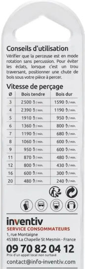 Burghiu Pentru Lemn Ø9 Inventiv