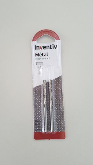 Metal Drill Bit F4.5 Inventiv 2pcs