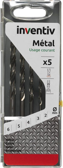 Metal Drill Bit Set 2-6 5pcs Inventiv