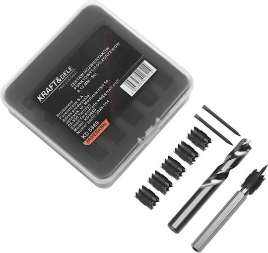 Kraft&dele Kd5989 Spot Welding Milling Drilling Bit Set 9 Pieces