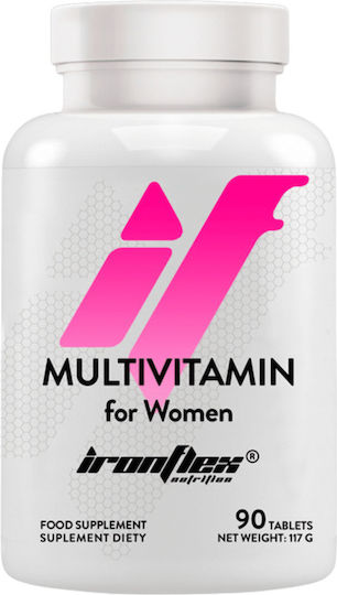 Ironflex Nutrition Multivitamin for Women Πολυβιταμίνη για Ενέργεια, Ενίσχυση του Ανοσοποιητικού & τα Μαλλιά 100 ταμπλέτες