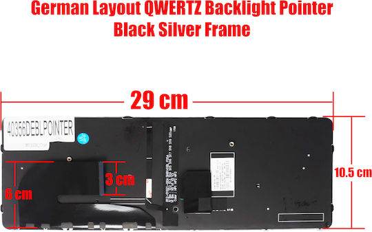 Deutsche Tastatur Für Laptop German Laptop Keyboard Hp Elitebook 840 G3 745 G3 848 G3 848 G4 840 G4 840r G4 745 G4 Zbook 14u G4 836308-001 Nsk-cy2bv 819876-001 De Backlight Pointer Black Silver Frame Κωδ.40356deblpointer