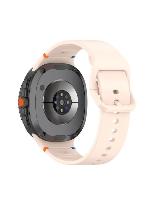 Edman Silikon Tragbare Bänder Rosa Galaxy Watch 8 / 8 Classic