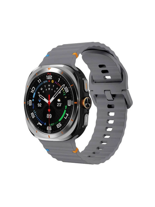 Edman Silikon Tragbare Bänder Grau Für Galaxy Watch Ultra