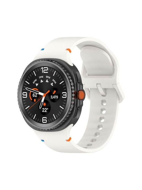 Edman Silicone Strap White (Galaxy Watch 8 / 8 Classic)