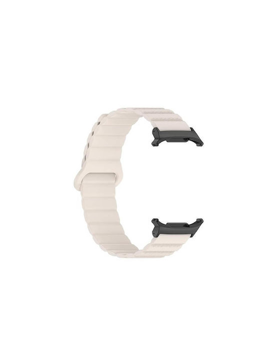 Edman Silikon Tragbare Bänder Weiß für Galaxy Watch Ultra