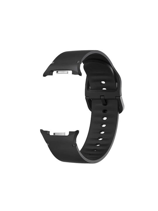 Edman Tragbare Bänder Silikonschwarz Galaxy Watch 8 / 8 Classic