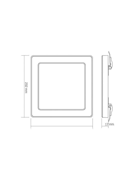 Videx Πλαφονιέρα 29.2εκ. LED Videx Πλαφονιέρα 29.2εκ. LED