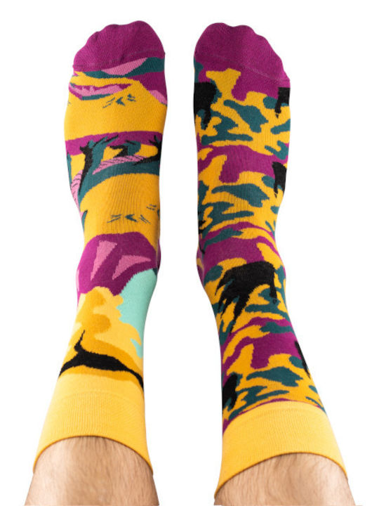 Todo Socks Κάλτσες με Σχέδια Μπεζ