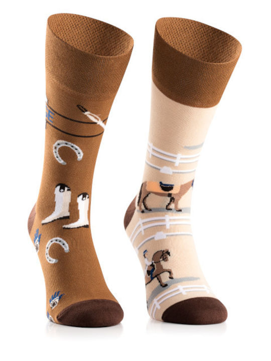 Todo Socks Κάλτσες με Σχέδια Μπεζ