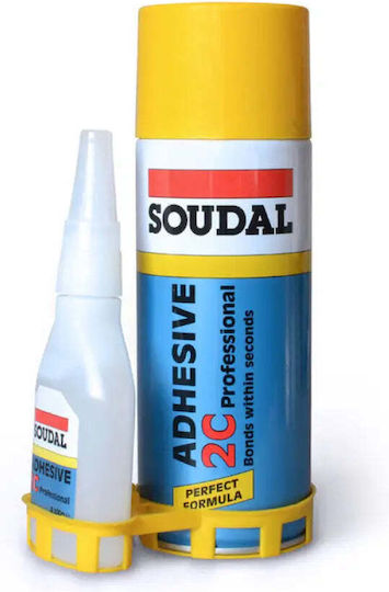 2k Цианоакрилатно Лепило + Спрей 100/400 Мл Soudal