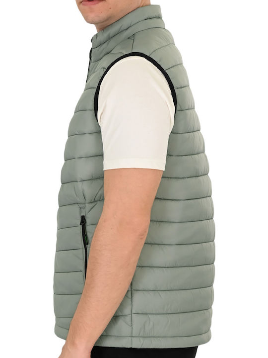 Sleeveless Jacket Mist Green