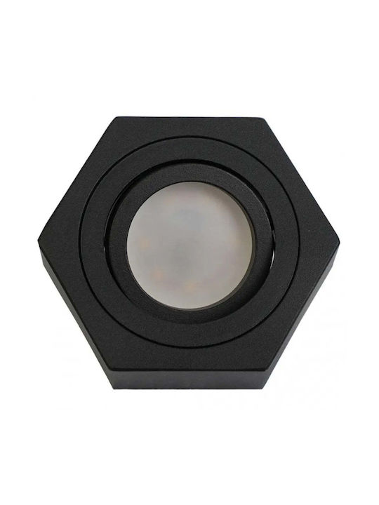 Lightex Spot cu Dulie GU10 în Culoare Neagră