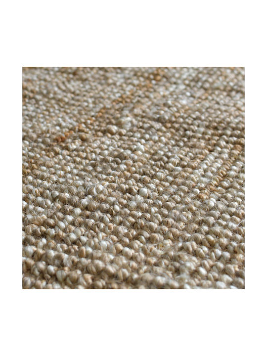 Ravelia Ravelia Wohnzimmer Teppich Rechteckig Sommer aus Beiger Jute 70x140cm