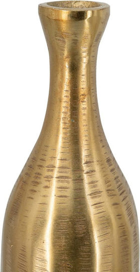 Artekko Decorative Vase Metallic Noble Gold Diameter 9.5xHeight 38cm
