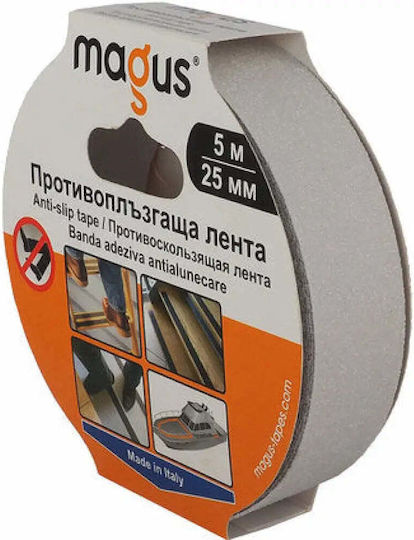 Антислип Лента 5 М 25 Мм Бял Цвят Magus As-5white