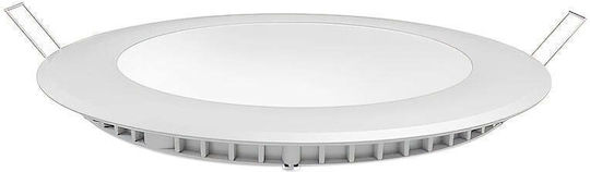 D-IL Στρογγυλό LED Panel 3W με Φυσικό Λευκό Φως 4200K