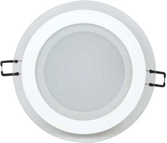Horoz Electric Στρογγυλό LED Panel 12W με Φυσικό Λευκό Φως 4200K