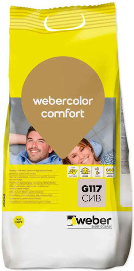 Суха Смес За Фуги Вътрешна Външна Употреба Color Comfort G117 Сив
