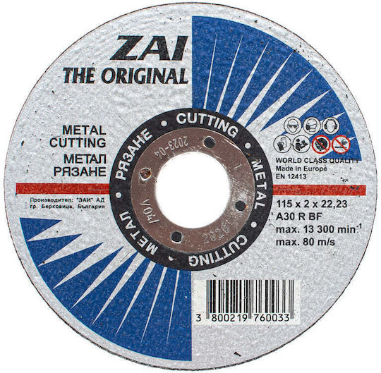 Zai Metal Cutting Disc 115x2x22.23