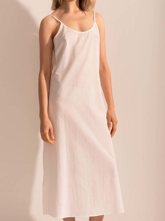 Sommer Maxi Damenkleid Weiß