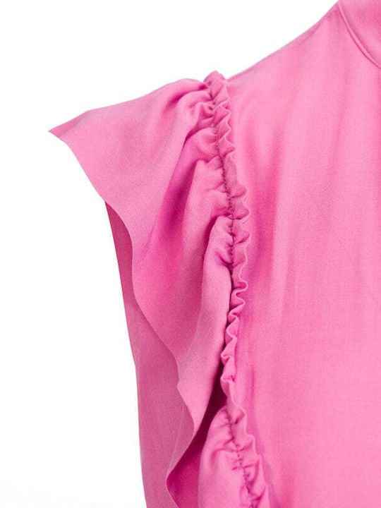 Langärmeliges Damenhemden Rosa