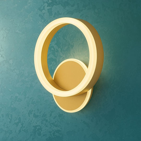 Alista Home Modern Wall Lamp with Integrated LED and Natural White Light Gold
