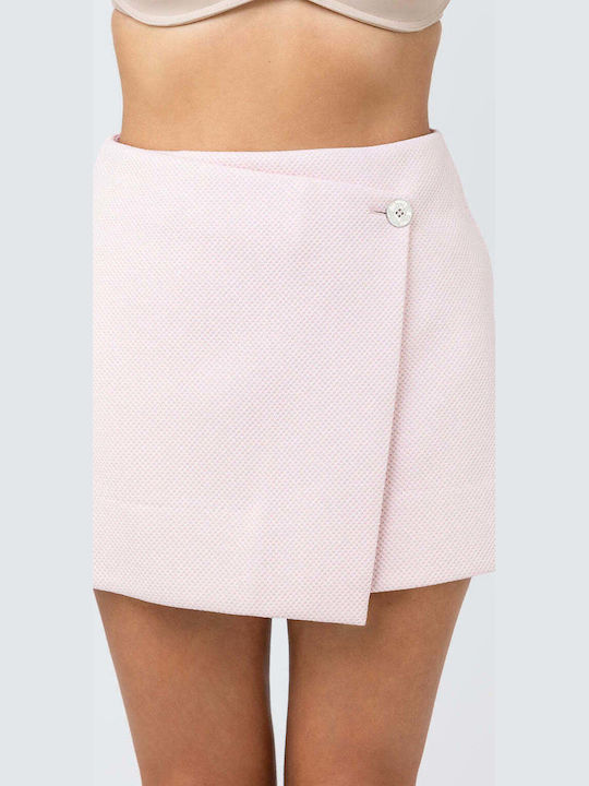 Ψηλόμεση Mini Φούστα Ροζ