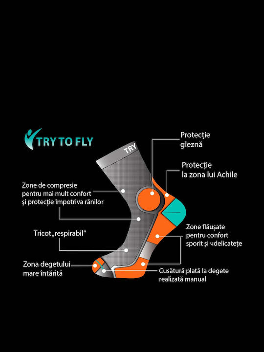 Try to Fly Sportsocken Grüne 1 Paar
