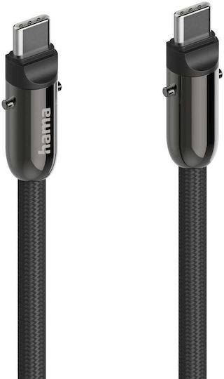 Hama Charging Cable Usb-c 2 In 1 Phone Connector 1.2 M Black
