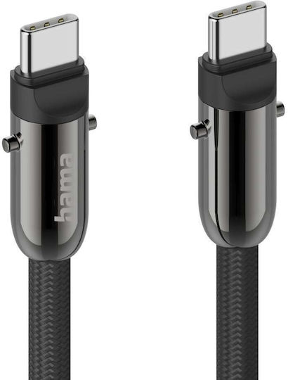 Hama Charging Cable Usb-c 2 In 1 Phone Connector 1.2 M Black