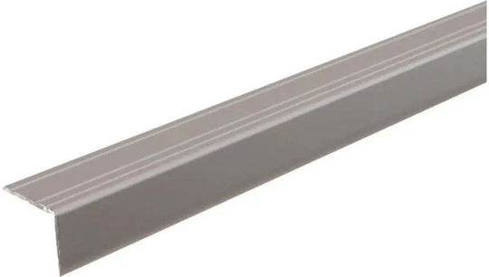 Self-adhesive L-shaped Transition Strip Doellken 25 Mm Silver 0.90 M