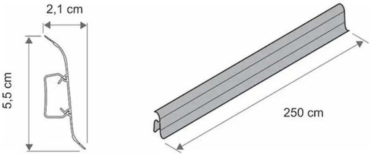 Vilo Flex PVC Подова Корниз Акация