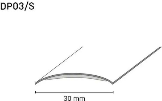 Self-adhesive Transition Strip Doellken 30 Mm Silver 0.93 M