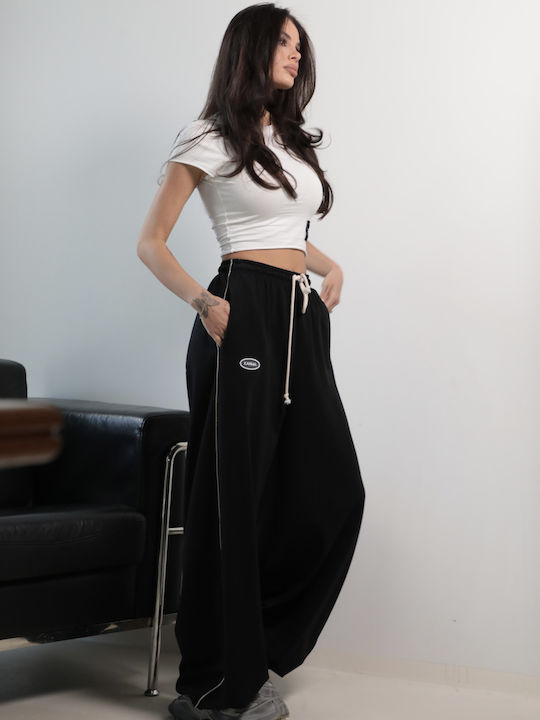Pantaloni Largi Dama Negri