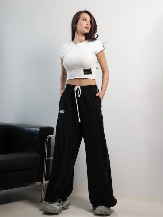Pantaloni Largi Dama Negri