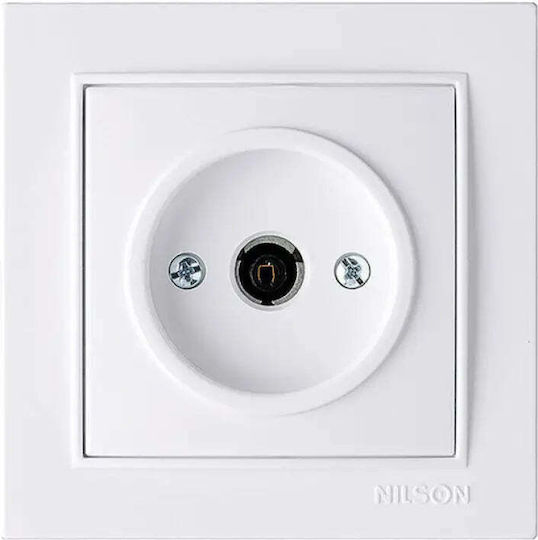 Tv Socket End White Nilson Thor