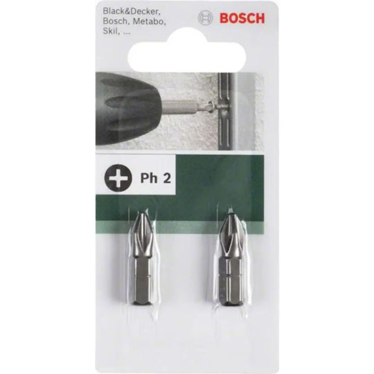 Bits Ph3x25mm 2pcs Bosch
