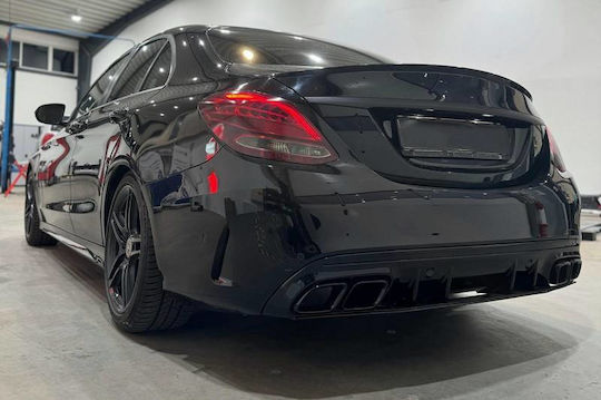 Μπούκες Εξατμίσεων Mercedes Benz C-Class W205 E-Class W213 S-Class W222 GLE C292 GLE W166 GLC W253 AMG Look Schwarz Edition 2 Τεμάχια