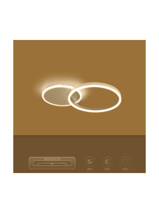 kelvo Venom Ceiling Light 60cm White with Integrated LED