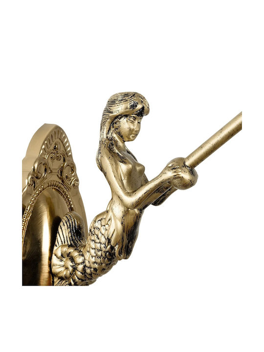 GloboStar Mermaid Vintage Φωτιστικό Τοίχου με Ντουί E27 Μπρούτζινο 30x27εκ.